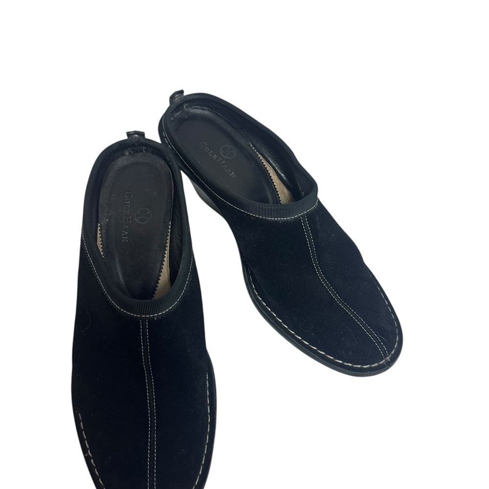 Cole Haan Jaynie suede black wedge shoes size 6 - Picture 3 of 11